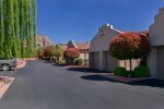 A view of the exterior of Columbine 194 with stunning Sedona views